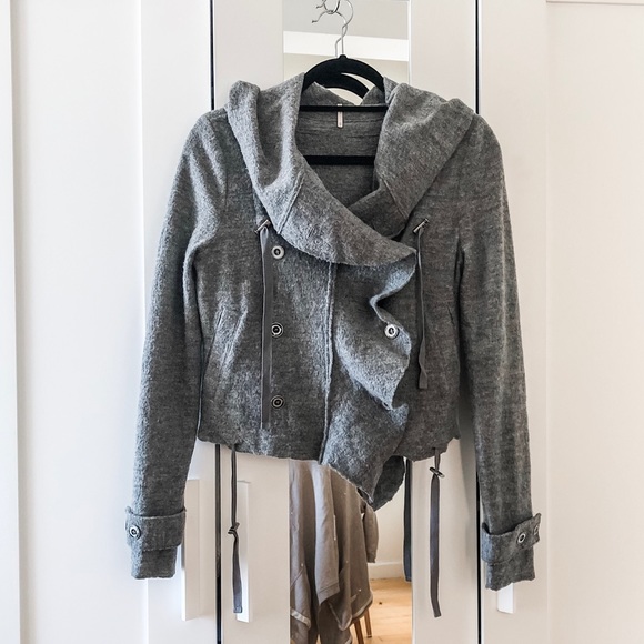 Free People Cinch Front Wool Jacket - Picture 3 of 8